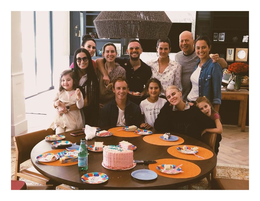 Bruce Willis Demi Moore Instagram Celebrate Fathers Day Food