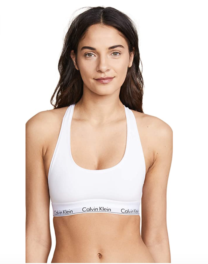Calvin Klein Women's Modern Cotton Bralette (Plain White)