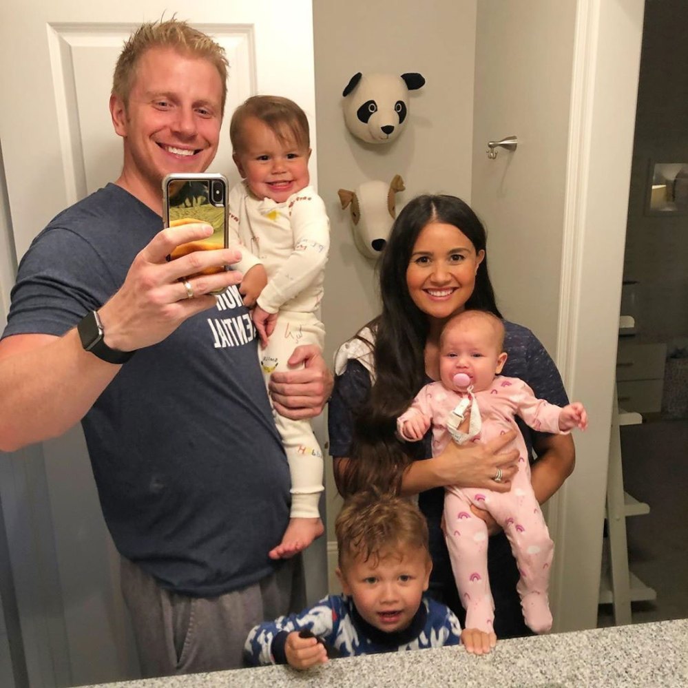 Catherine Giudici Daughter Mia Throws Up on Her Mouth Instagram Spit Up Sean Lowe Family Instagram