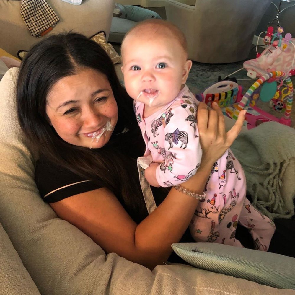 Catherine Giudici Daughter Mia Throws Up on Her Mouth Instagram Spit Up