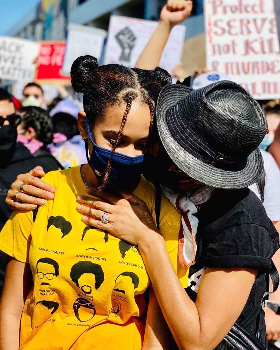 Nicole Ari Parker Celebrity Parents Bringing Their Children to Protests Supporting Black Lives Matter Movement