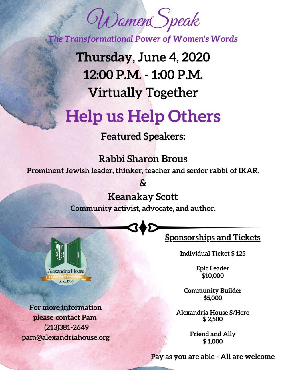 Chaka Khan Set to Perform at Alexandria House’s Virtual WomenSpeak Charity Event