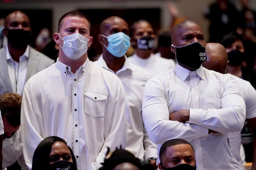 Channing Tatum Jamie Foxx Attend George Floyds Houston Memorial Service
