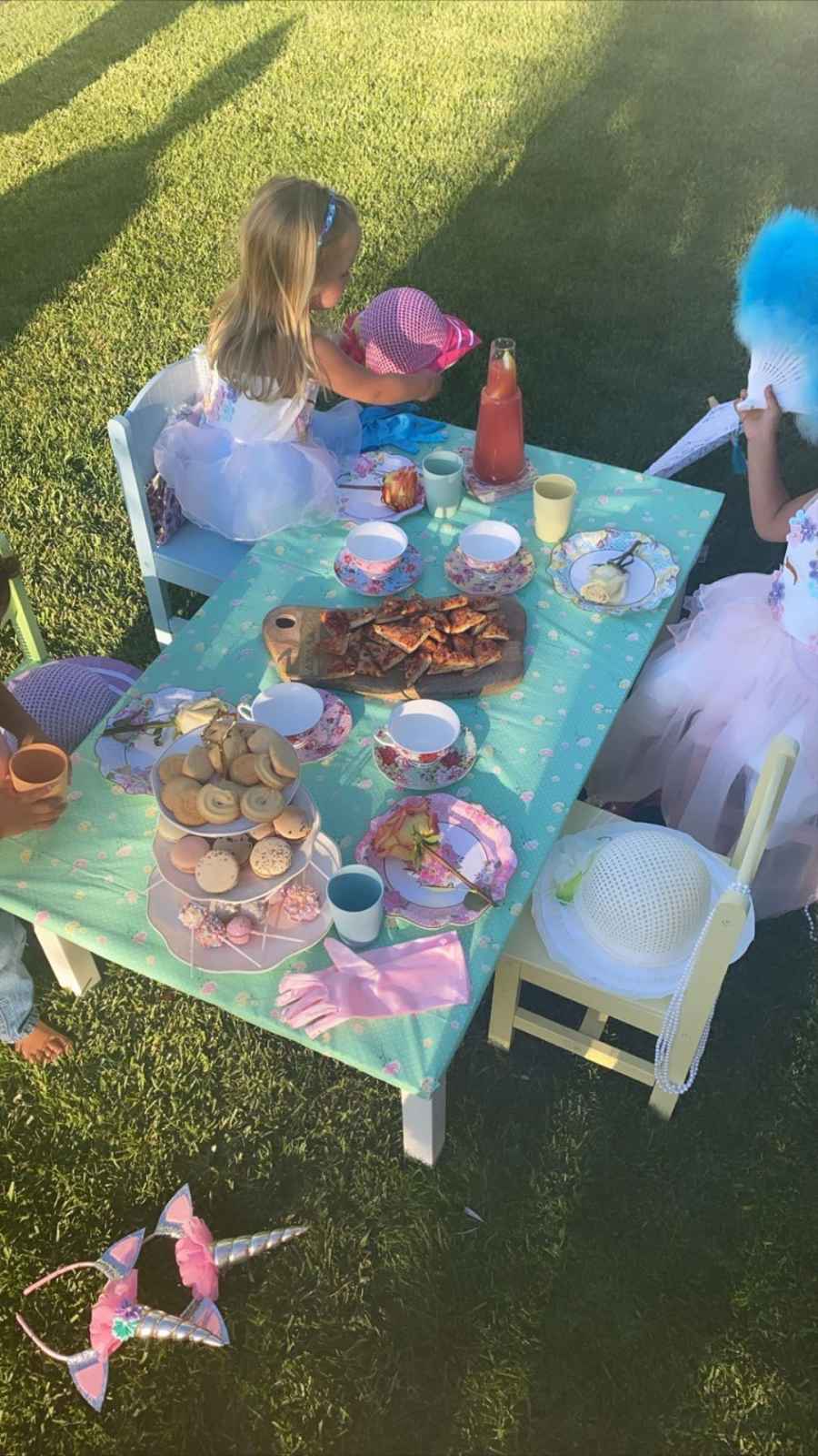 Chrissy Teigen Had an Elaborate Tea Party for Luna and a Friend