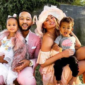 Chrissy Teigen Had an Elaborate Tea Party for Luna and a Friend