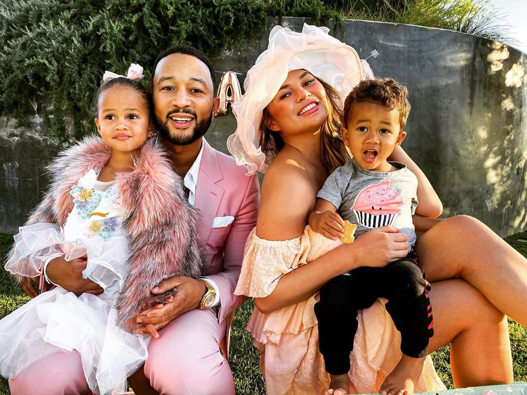Chrissy Teigen Had an Elaborate Tea Party for Luna and a Friend