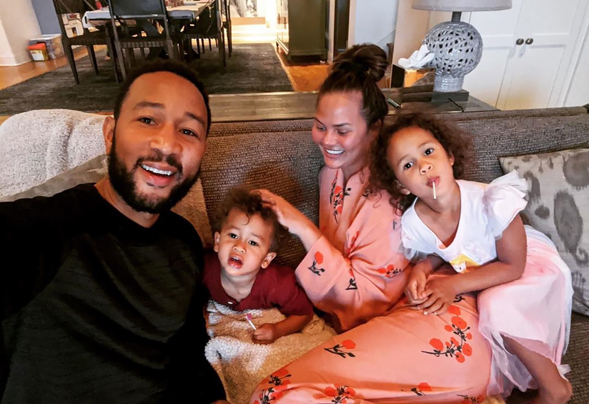 Too Cute! Chrissy Teigen and John Legend Dress Up for Luna's Backyard Tea Party