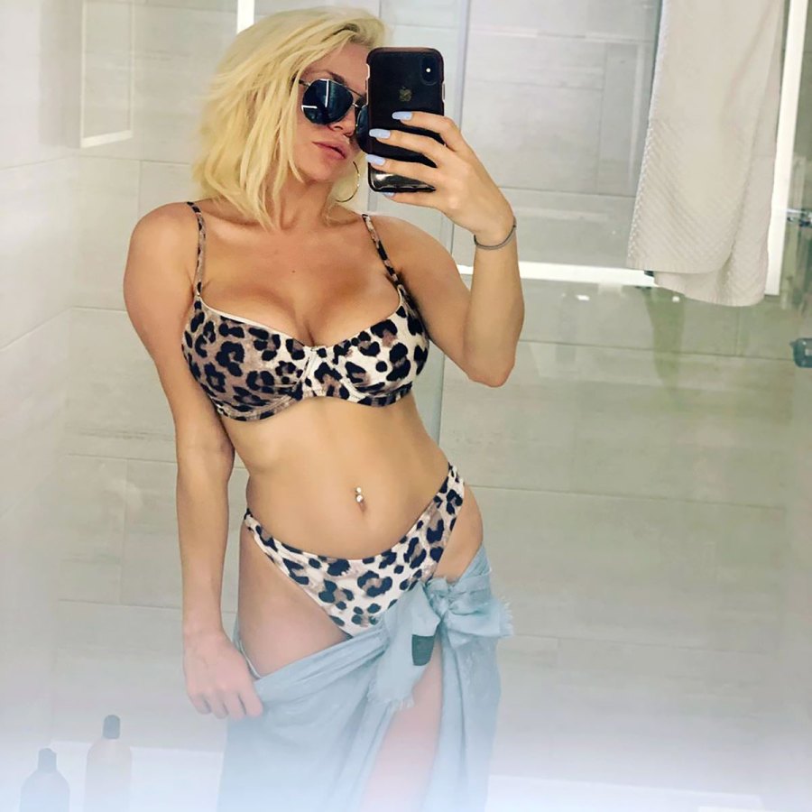 Courtney Stodden Shows Off Her Curves in a Leopard Bikini