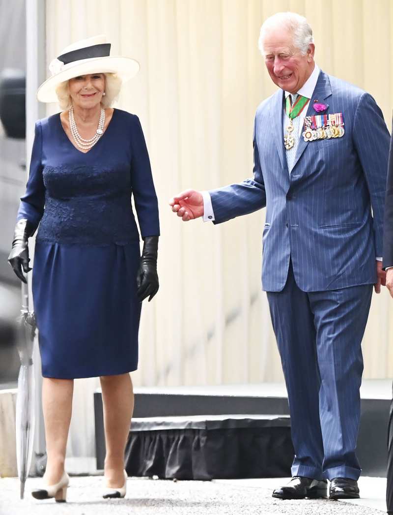 Duchess Camilla Pairs a Dress With Gloves for Appearance After Lockdown