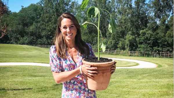 Duchess Kate Gets Her Hands Dirty Planting Sensory Garden at Childrens Hospice