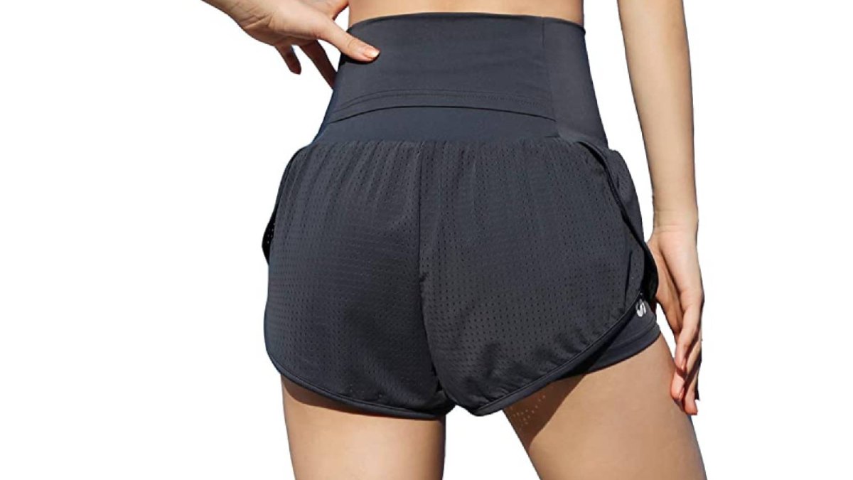 EDENCOMERS Women Workout Running Shorts