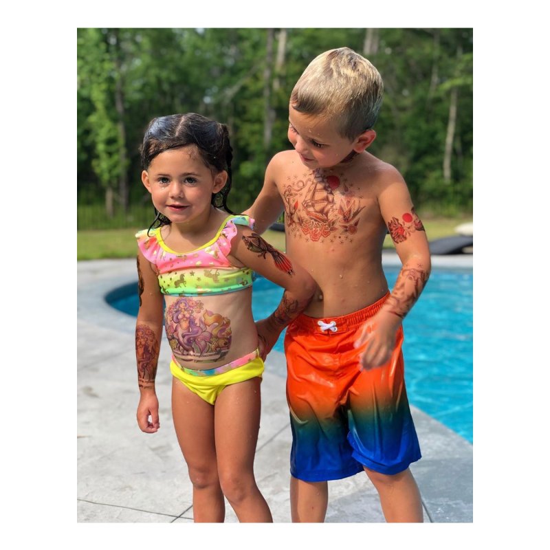 Ensley Eason and Kaiser Griffith Jenelle Evans Instagram Pool Bathing Suit
