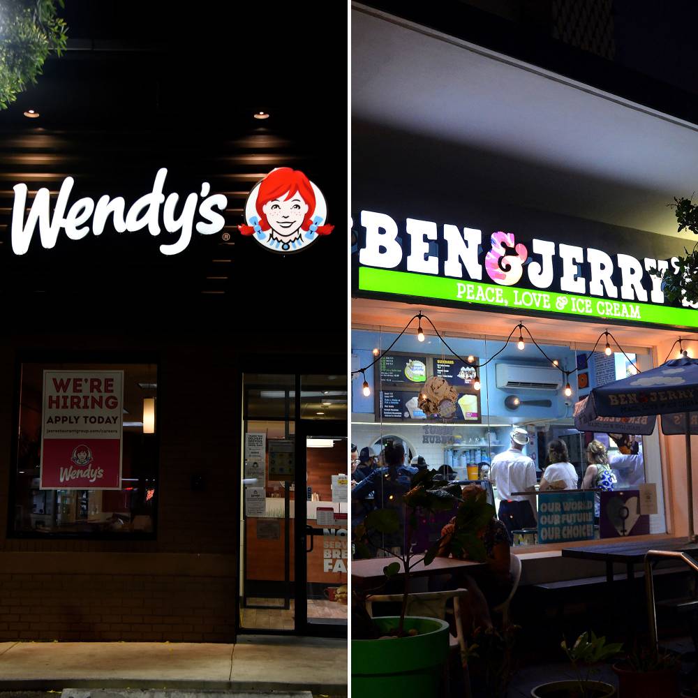 Wendy's Ben & Jerry's Food Brands Supporting Black Lives Matter