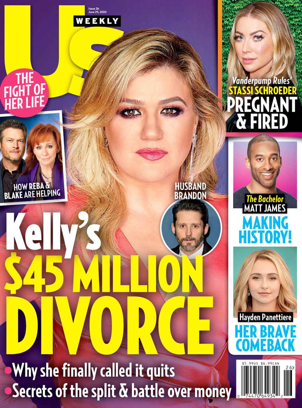 Us Weekly Cover Issue 2220 Kelly Clarkson Divorce Hayden Panettiere Path Recovery After Drama With Brian Hickerson