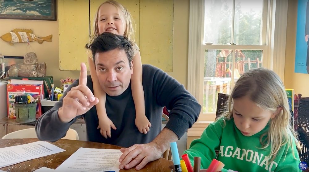 How Jimmy Fallon Feels About Daughters Crashing Interviews Amid Quarantine