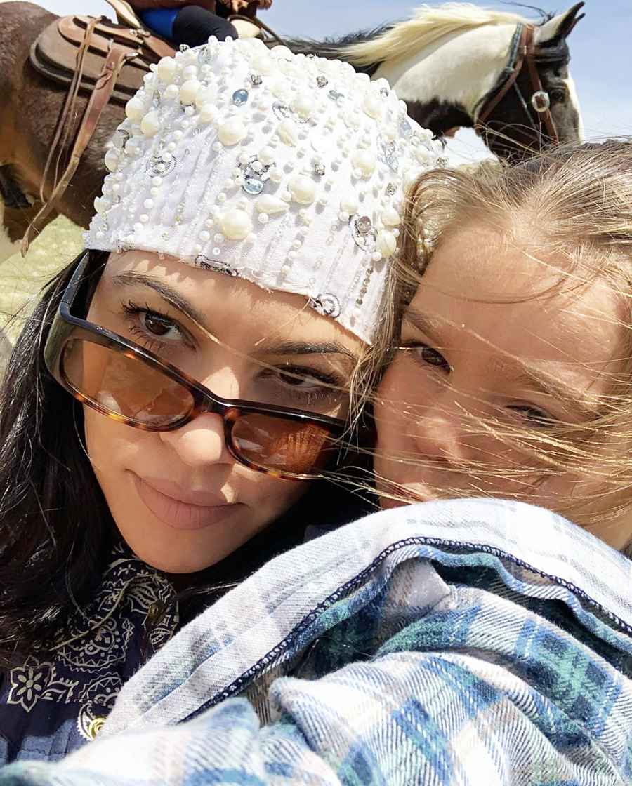 Kourtney Kardashian and Reign Disick selfie Inside the Kardashian-Jenner Family Wyoming Trip