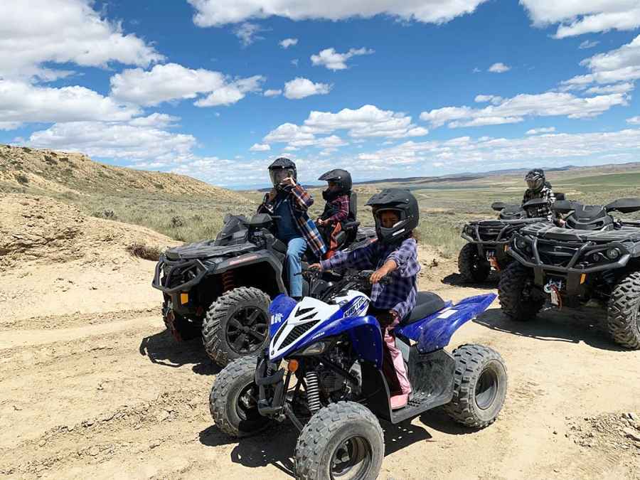 Riding ATVs Inside the Kardashian-Jenner Family Wyoming Trip