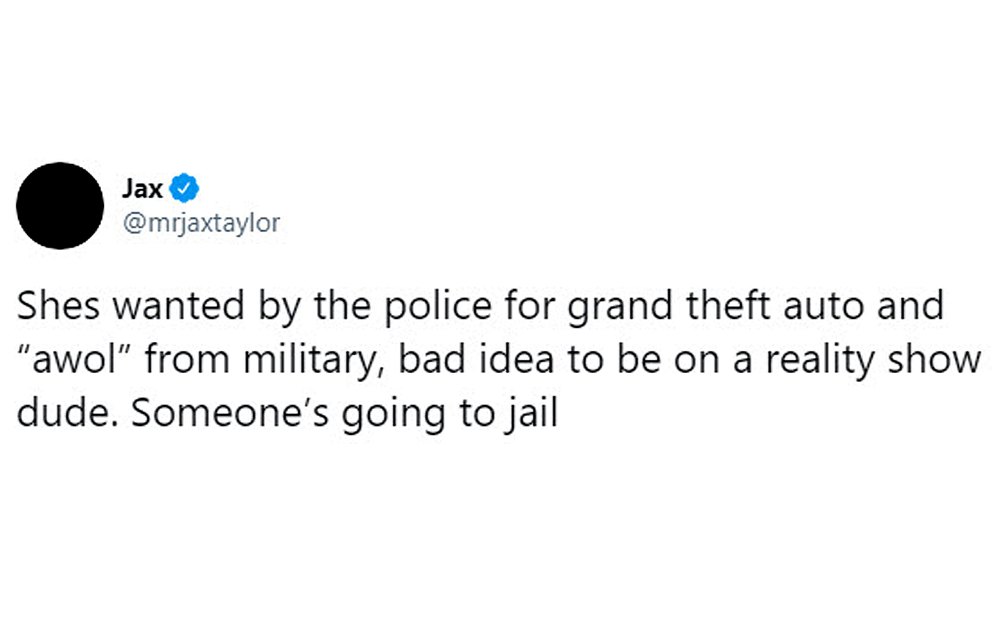 Jax Taylor Also Accused Faith Stowers Crimes Resurfaced Tweet