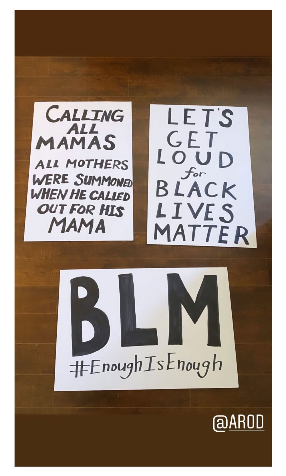 Jennifer Lopez and Alex Rodriguez Attend Black Lives Matter Protest Signs
