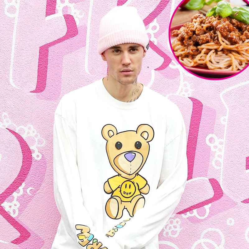 Justin Bieber Spaghetti bolognese