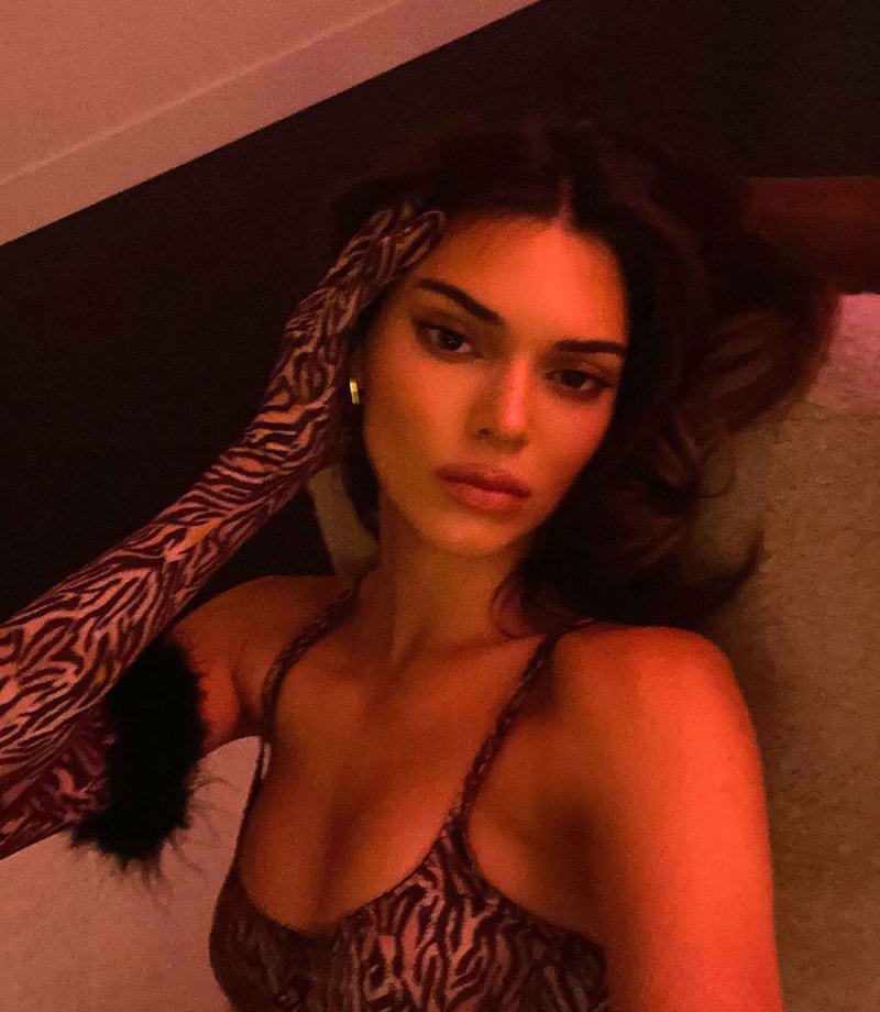 Kendall Jenner Wears Upcoming Kendall x Kylie Makeup and 'Not Much Else' in a Series of Steamy Snap