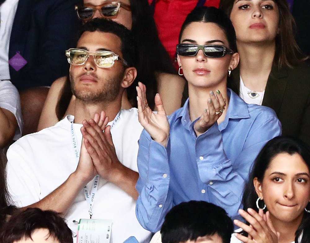 Fai Khadra and Kendall Jenner at Wimbledon
