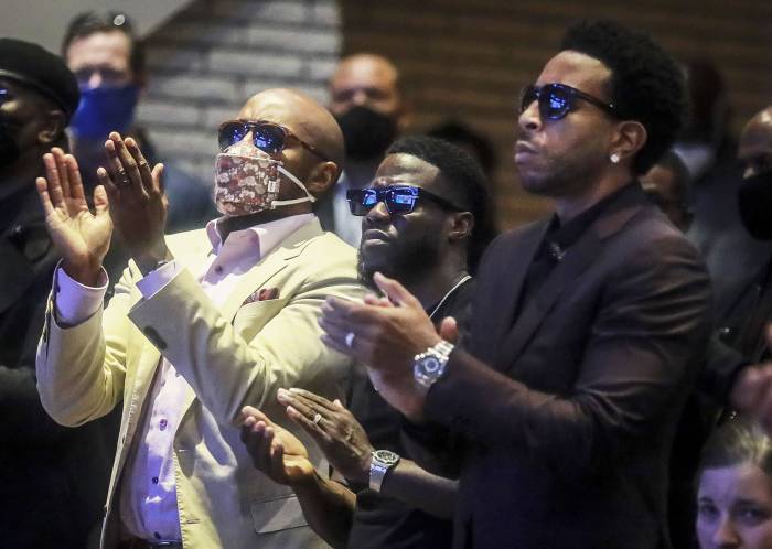 Kevin Hart and Ludacris Attend George Floyd Memorial Service After His Death