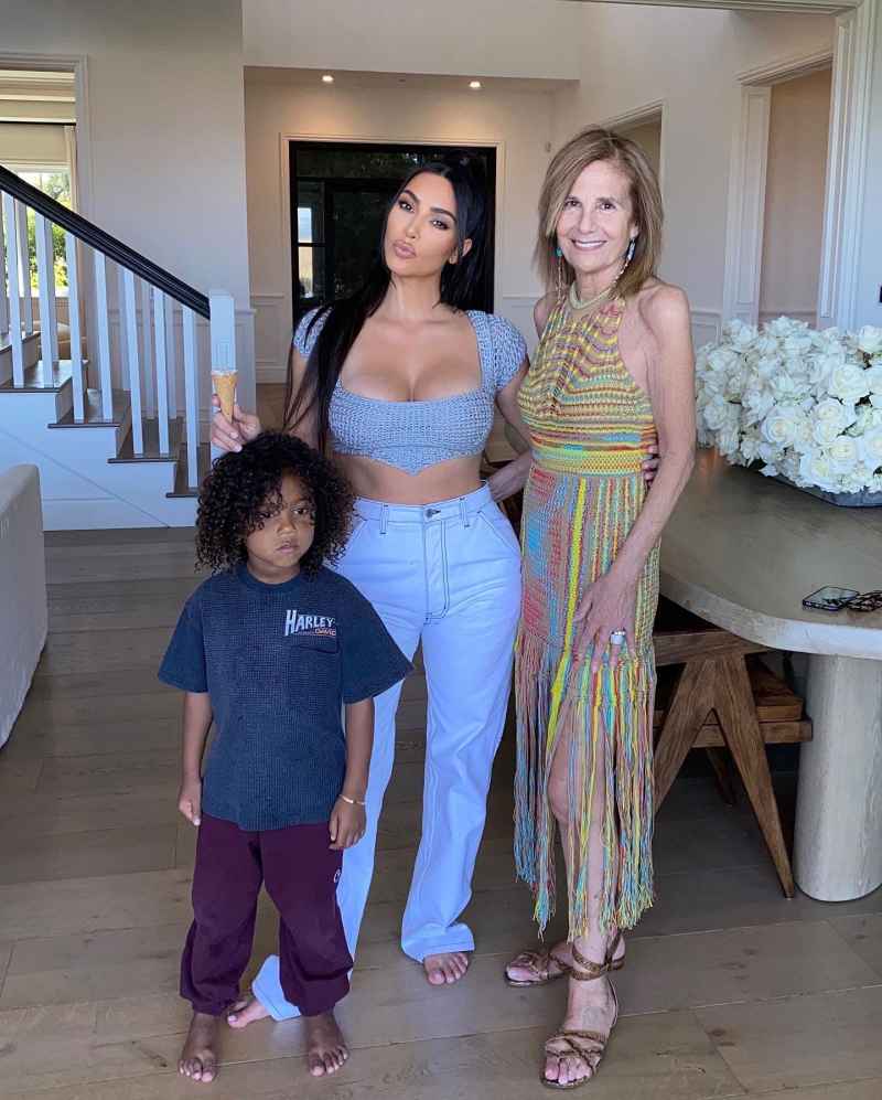 Kim Kardashian Saint and Cici Bussey Instagram