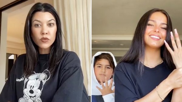Kourtney Kardashian and Mason Disick Team Up With Addison Rae for Fun TikTok Videos