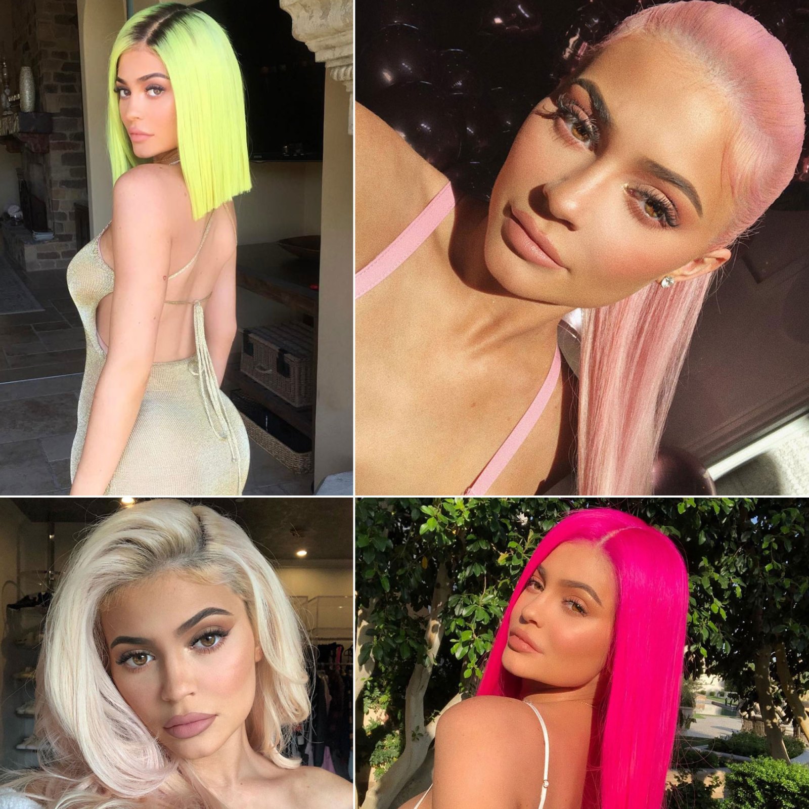 Kylie Jenner Boldest Hair Colors