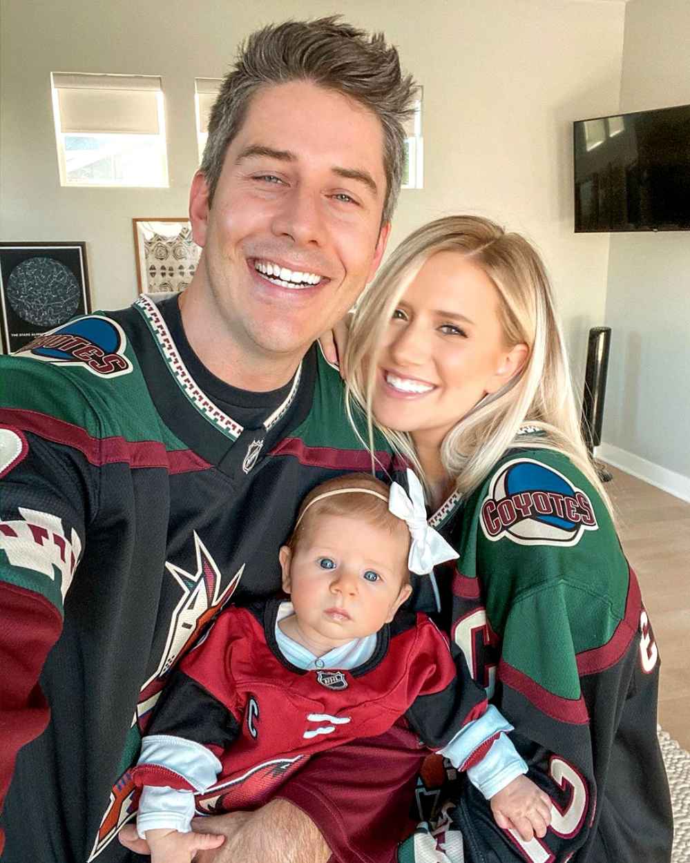Lauren Burnham Opens Up About Why She and Arie Luyendyk Jr Were Open About Miscarriage Instagram Alessi Ren Luyendyk Arizona Coyotes