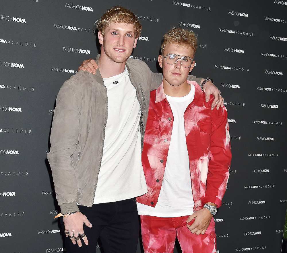 Logan Paul and Jake Paul attend Fashion Nova x Cardi B Collection Launch Event Logan Paul Defends Brother Jake Paul After Looting Accusations