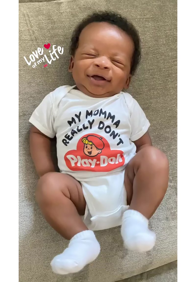 Happy Baby! Malika Haqq Shares Sweet Smiling Shot of 3-Month-Old Son Ace