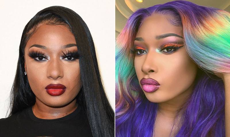 Megan Thee Stallion Dyes Her Hair Rainbow for Pride Month and We're Obsessed