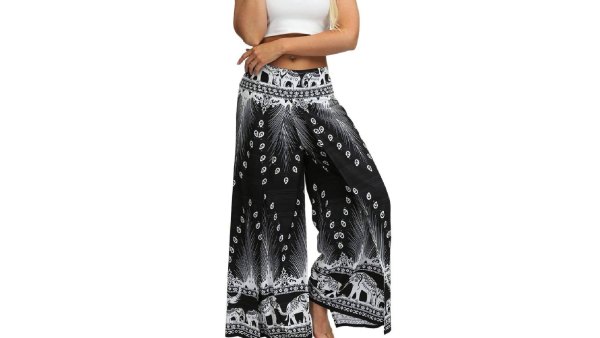 MsAnya Women's Palazzo Slit Wide Leg Pants