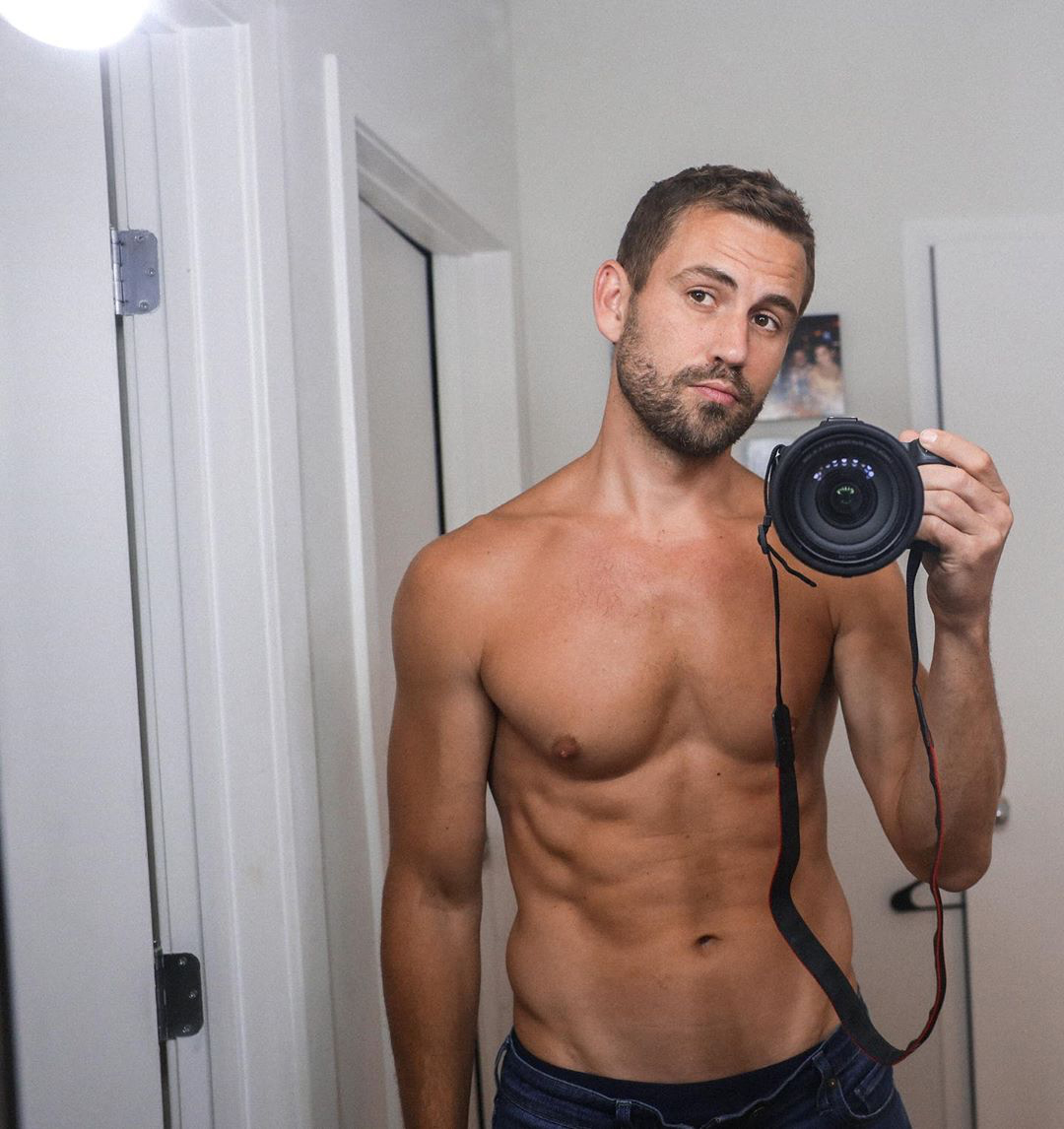 Nick Viall has no problem posting shirtless photos. 