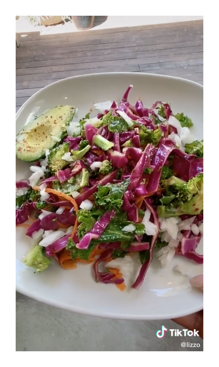 Salad Lizzo Vegan Diet
