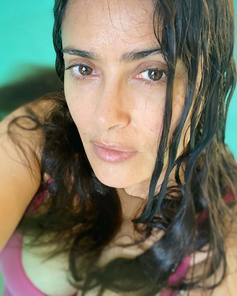 See Salma Hayek's Most Iconic Makeup-Free Selfies From Over the Years