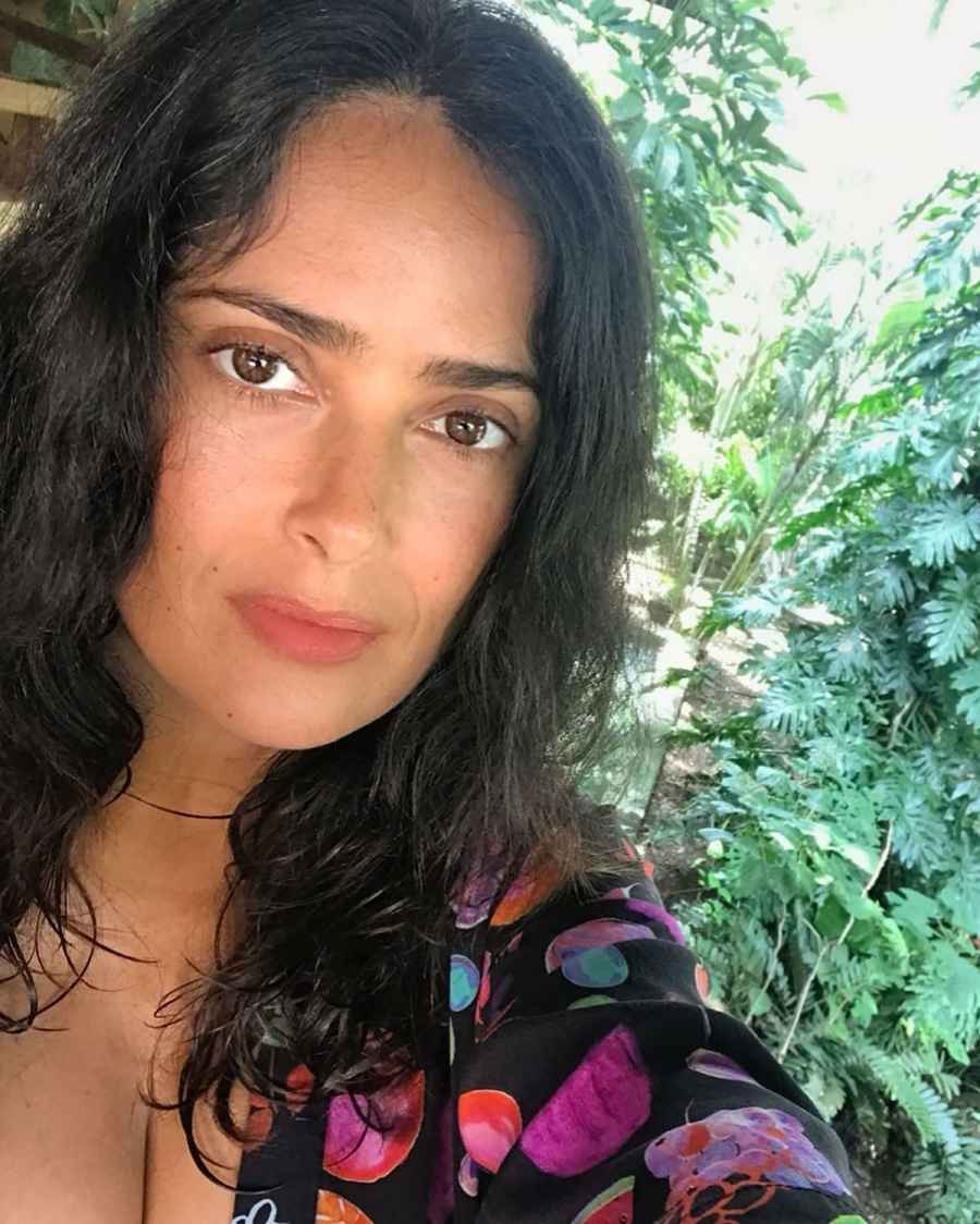 See Salma Hayek's Most Iconic Makeup-Free Selfies From Over the Years