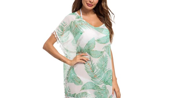 Taydey Women's Stylish Chiffon Tassel Bikini Cover Up