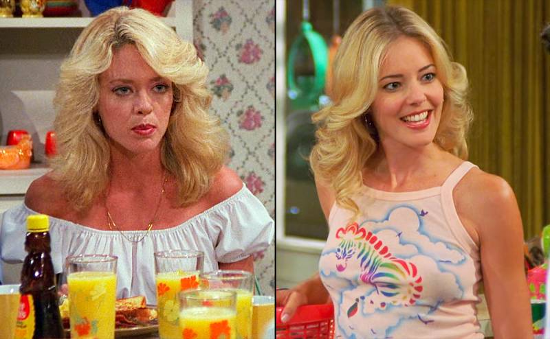 Lisa Robin Kelly as Laurie Forman on That 70s Show and Christina Moore as Laurie Forman on That 70s Show TV Shows That Recast Characters