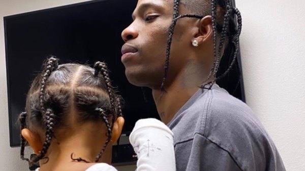 Travis Scott Holds His and Kylie Jenner’s Daughter Stormi in Sweet New Pic