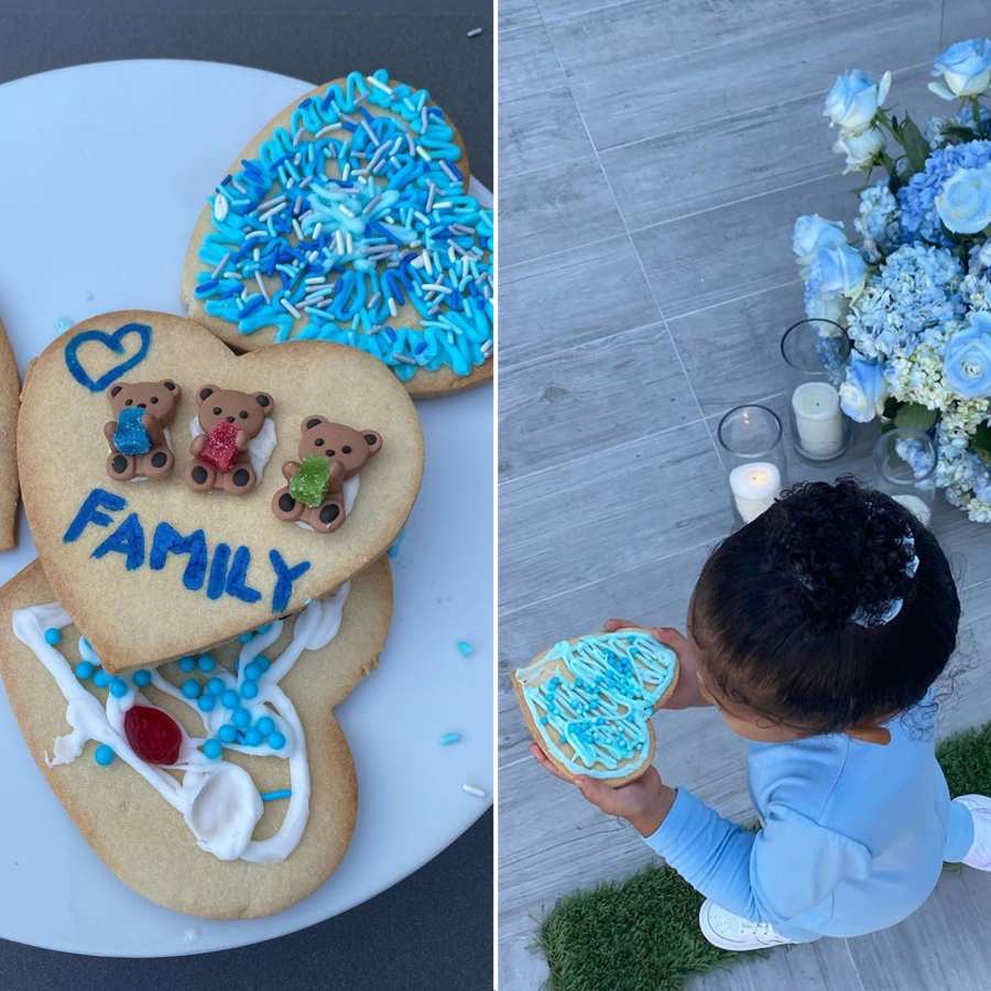 Travis Scott Kylie Jenner Instagram Celebrate Fathers Day Food
