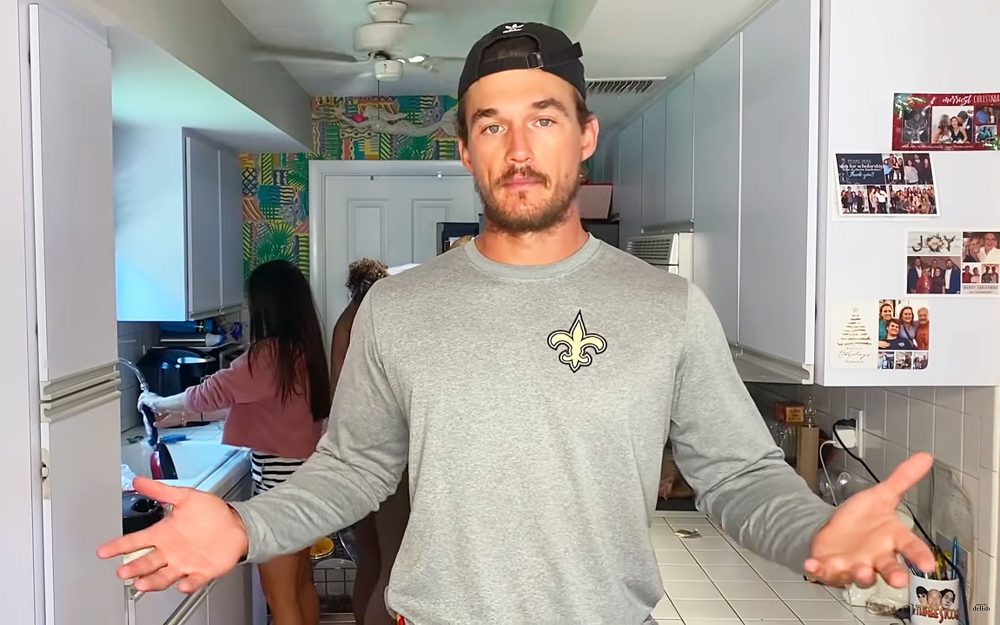 Tyler Cameron Shows Off the Kitchen He Shares With the Quarantine Crew