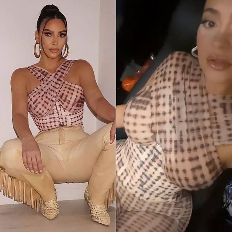 Who Wore It Best? Kim Kardashian vs Kylie Jenner in the Same Exact Halter Top
