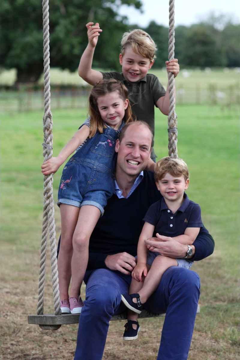 Prince William Smiles With Kids George, Charlotte and Louis in New Photo Taken by Duchess Kate for His 38th Birthday