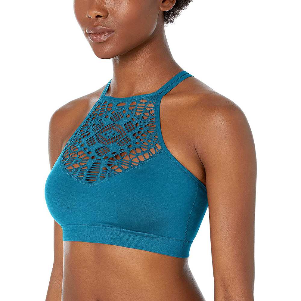 Mae High-Neck Bralette With Cutouts