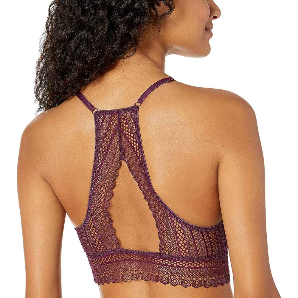 Mae Women’s High-Neck Lace Bralette