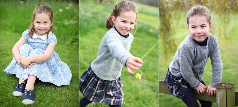 Princess Charlotte 4th Birthday Photos Duchess Kate and Prince William Kids Birthday Portraits Over the Years
