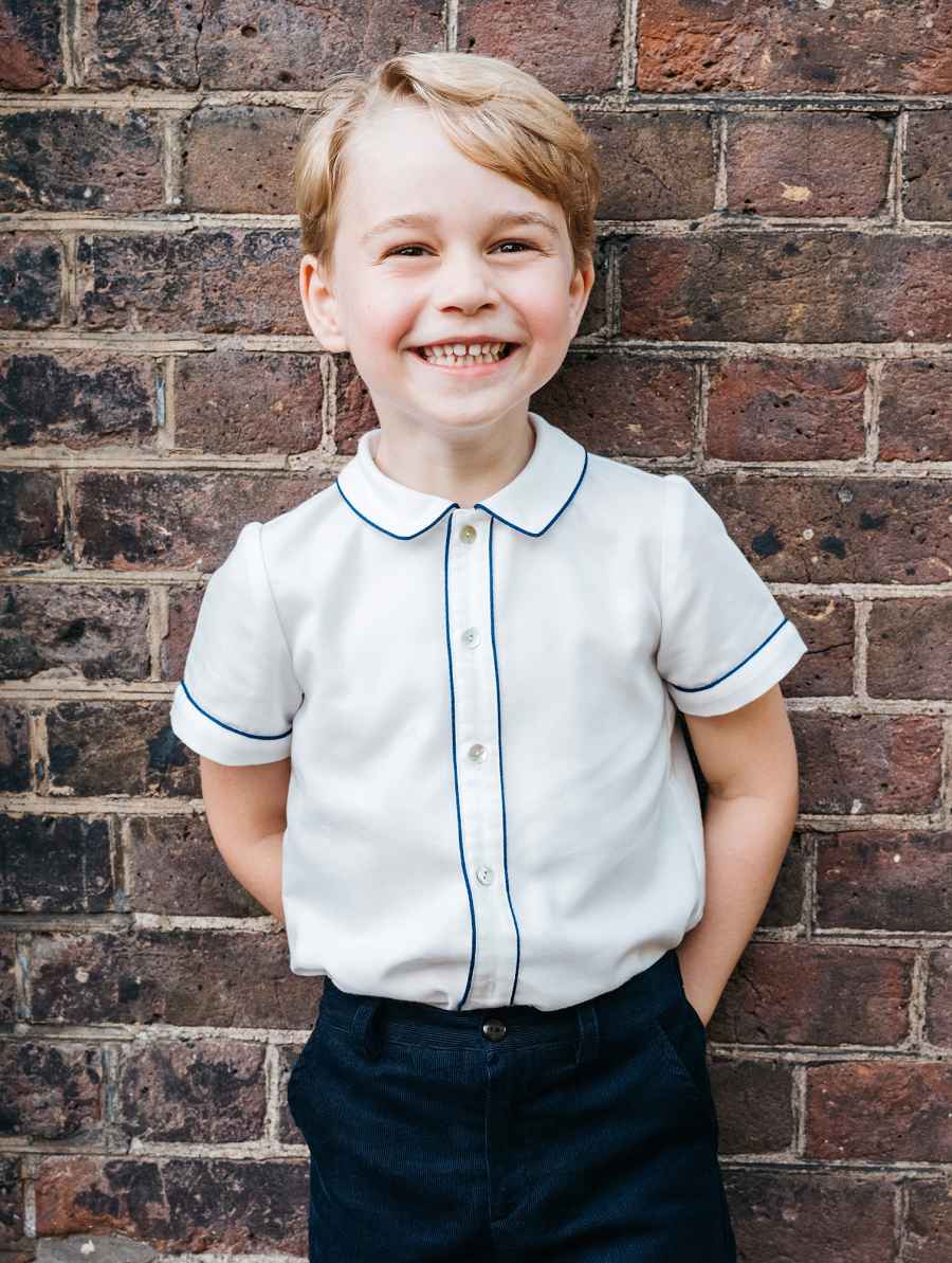 Prince George Fifth Birthday Photo Duchess Kate and Prince William Kids Birthday Portraits Over the Years